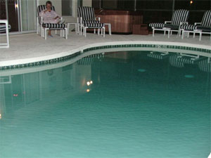 Pool and Spa with View of the Lake